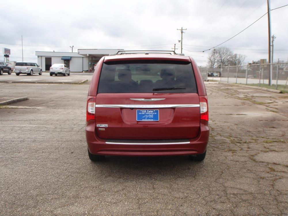 2014 BURGUNDY /TAN Chrysler Town & Country Touring (2C4RC1BG9ER) with an 3.6L V6 DOHC 24V engine, 6-Speed Automatic transmission, located at 2812 White Horse Road, Greenville, SC, 29611, (864) 269-1711, 34.808655, -82.434776 - 3.6 LITER V6 ENGINE.17 INCH ALLOY WHEELS,ANTI LOCK BRAKES,ANTI THEFT SYSTEM,TILT/REACH STEERING,DUAL A/C,2 ZONE A/C CLIMATE CONTROL,DUAL AIRBAGS,FRONT/REAR SIDE AIRBAGS,BODY COLOR BUMPERS,MIRRORS,AND DOOR HANDLES,CRUISE CONTROL,FOG LIGHTS,AUTOMATIC HEADLIGHTS,FRONT/REAR MAP READING LIGHTS,USB/AUX OU - Photo #4