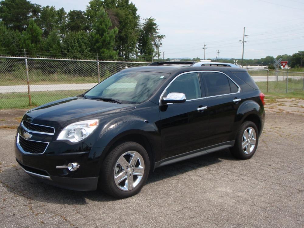2014 BLACK /BROWN Chevrolet Equinox LTZ 2WD (2GNALDEK1E6) with an 2.4L L4 DOHC 16V engine, 6-Speed Automatic transmission, located at 2812 White Horse Road, Greenville, SC, 29611, (864) 269-1711, 34.808655, -82.434776 - 2.4 LITER 4 CYLINDER ENGINE,18 INCH ALLOY WHEELS,ANTI LOCK BRAKES,ANTI THEFT SYSTEM,TILT/REACH STEERING WHEEL,A/C,DUAL AIRBAGS,FORNT/REAR SIDE AIRBAGS,BODY COLOR BUMPERS,CHROME MIRRORS AND DOOR HANDLES,CRUISE CONTROL,AUTOMATIC HEADLIGHTS,FOG LIGHTS,USB.AUX OUTLET,LIT VANITY MIRRORS,LEATHER SEATS,HEA - Photo #0