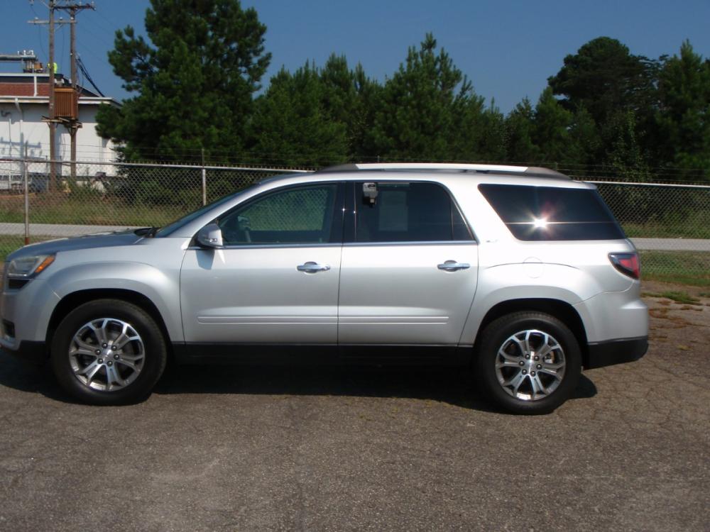 2015 Silver /Tan GMC Acadia SLT-1 FWD (1GKKRRKD1FJ) with an 3.6L V6 DOHC 24V engine, 6-Speed Automatic transmission, located at 2812 White Horse Road, Greenville, SC, 29611, (864) 269-1711, 34.808655, -82.434776 - 3.6 LITER V6 ENGINE,19 INCH ALLOY WHEELS,ANTI LOCK BRAKES,ANTI THEFT SYSTEM,TILT/REACH STEERING,DUAL A/C,2 ZONE A/C CLIMATE CONTROL,DUAL AIRBAGS,FRONT/REAR SIDE AIRBAGS,BODY COLOR BUMPERS AND MIRRORS,CHROME DOOR HANDLES,CRUISE CONTROL,FOG LIGHTS,AUTOMATIC HEADLIGHTS,BOSE SOUND SYSTEM,USB/AUX OUTLET, - Photo #1
