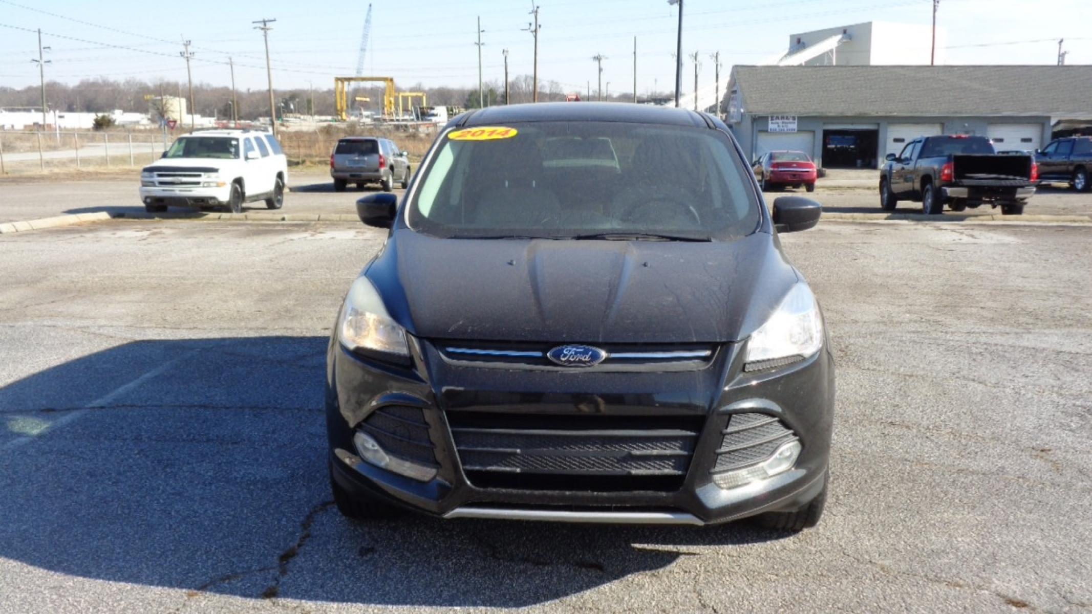 2014 BLACK /TAN Ford Escape SE 4WD (1FMCU9GX0EU) with an 1.6L L4 DOHC 16V engine, 6-Speed Automatic transmission, located at 2812 White Horse Road, Greenville, SC, 29611, (864) 269-1711, 34.808655, -82.434776 - Photo #1