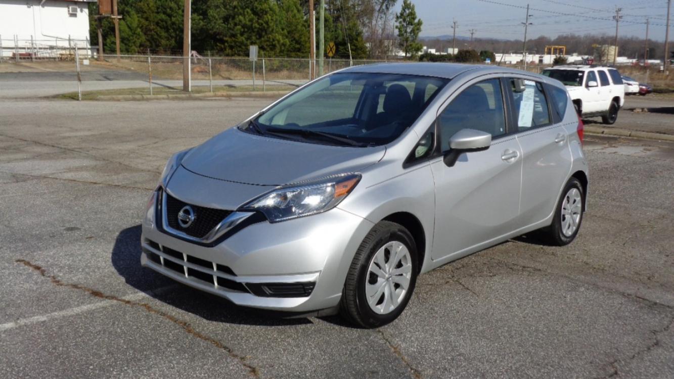 2017 SILVER /BLACK Nissan Versa Note SV (3N1CE2CP8HL) with an 1.6L L4 DOHC 16V engine, CVT transmission, located at 2812 White Horse Road, Greenville, SC, 29611, (864) 269-1711, 34.808655, -82.434776 - 1.6 LITER 4 CYLINDER ENGINE,15 INCH WHEELS,ANTI LOCK BRAKES,ANTI THEFT SYSTEM,TILT STEERING,A/C,DUAL AIRBAGS,FRONT SIDE AIRBAGS,BODY COLOR BUMPERS,MIRRORS,AND DOOR HANDLES,CRUISE CONTROL,USB/AUX OUTLET,VANITY MIRRORS,TRACTION CONTROL,POWER MIRRORS AND DOOR LOCKS,REAR WIPER/WASHER,REAR DEFOGGER,MULTI - Photo #0